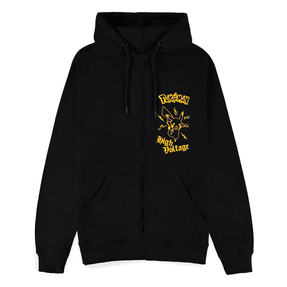 Pokémon Kapuzenpullover mit Reißverschluß Pikachu Voltage Größe XL
