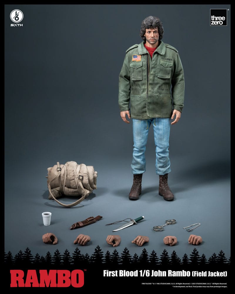 Rambo: First Blood Actionfigur 1/6 John Rambo (Field Jacket) 31 cm