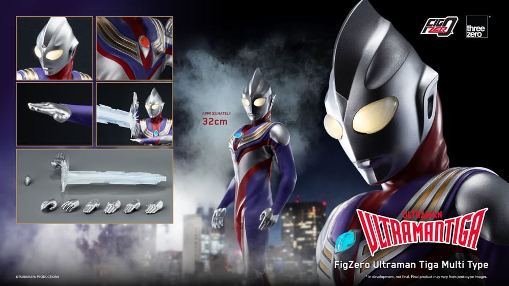Ultraman Tiga FigZero Actionfigur 1/6 Ultraman Tiga Multi Type 32 cm
