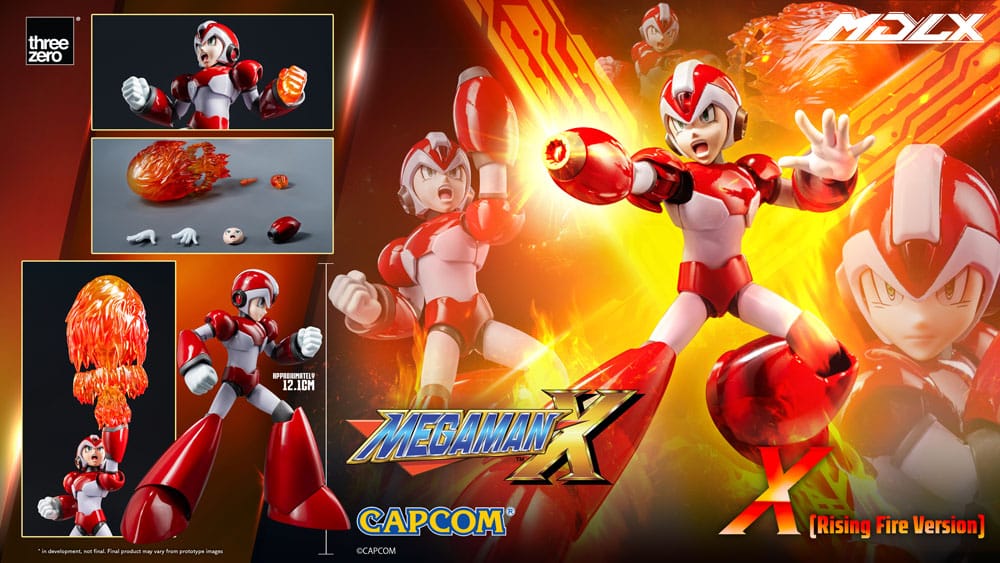 Mega Man MDLX Actionfigur Rockman X / Mega Man X (Rising Fire Version) 12 cm