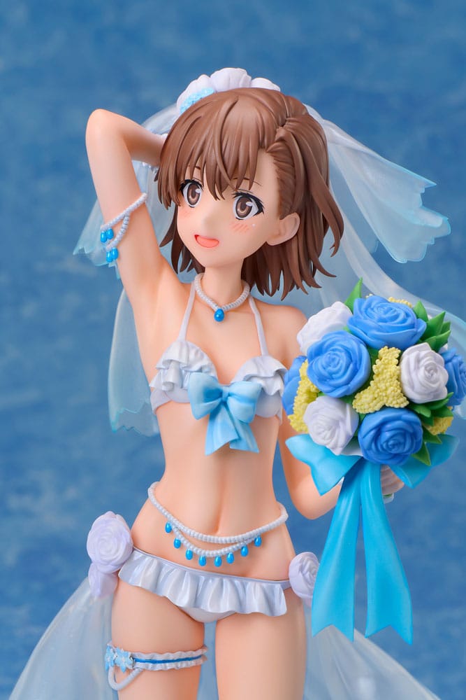 A Certain Scientific Railgun T PVC Statue 1/7 Mikoto Misaka Wedding Swimsuit Ver. 25 cm