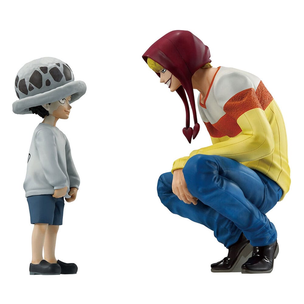 One Piece Ichibansho PVC Statue Trafalgar Law & Corazon (The Unbreakable Law) 11 cm