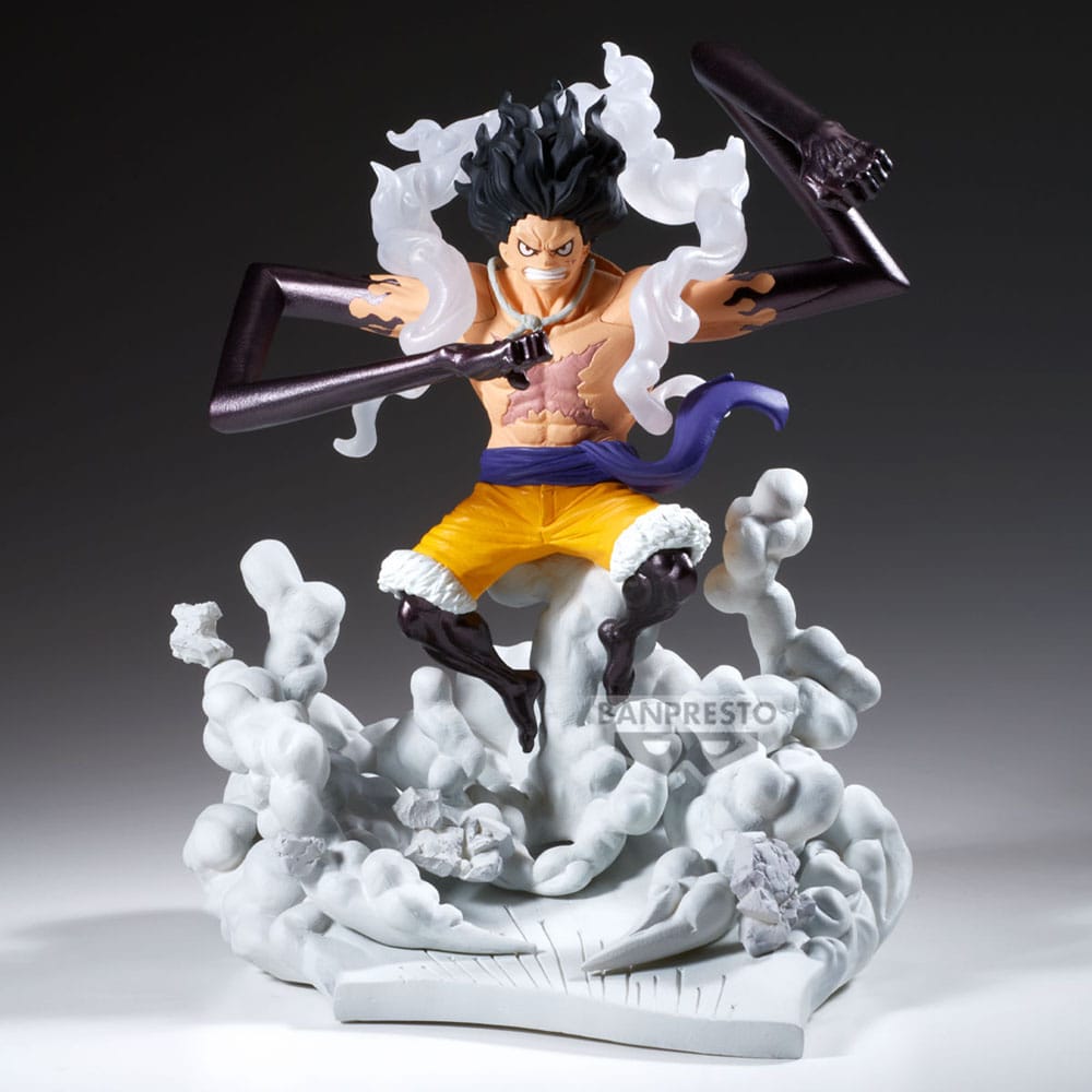 One Piece Senkozekkei PVC Statue Monkey D. Ruffy Gear 4 15 cm