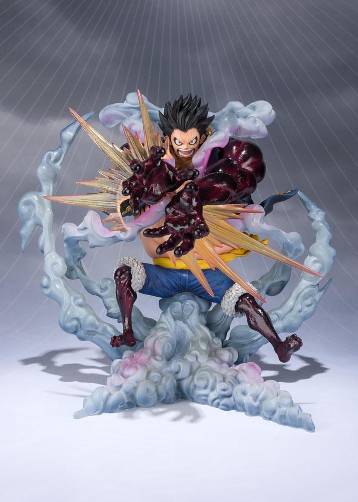 One Piece FiguartsZERO PVC Statue Monkey D. Ruffy Gear 4 Leo Bazooka Reissue 18 cm