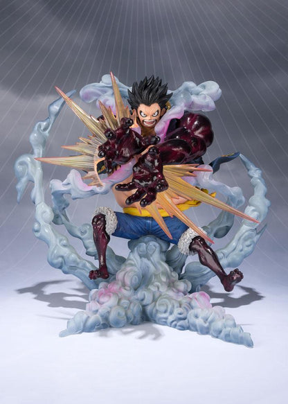 One Piece FiguartsZERO PVC Statue Monkey D. Ruffy Gear 4 Leo Bazooka Reissue 18 cm
