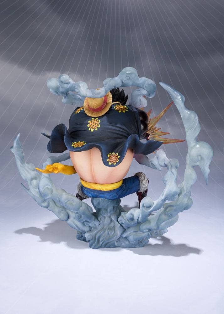 One Piece FiguartsZERO PVC Statue Monkey D. Ruffy Gear 4 Leo Bazooka Reissue 18 cm