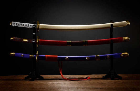 One Piece Proplica Repliken 1/1 Roronoa Zoro Three Sword Style Schwerter Set 95 cm