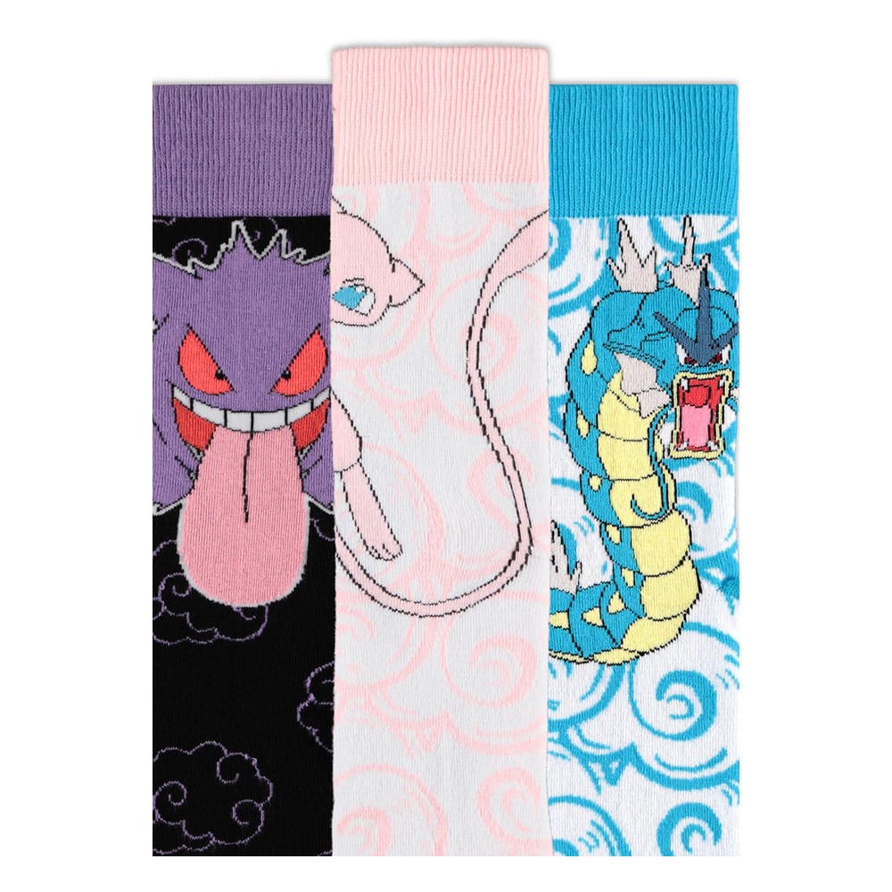 Pokémon Socken 3er-Pack Crew 39-42