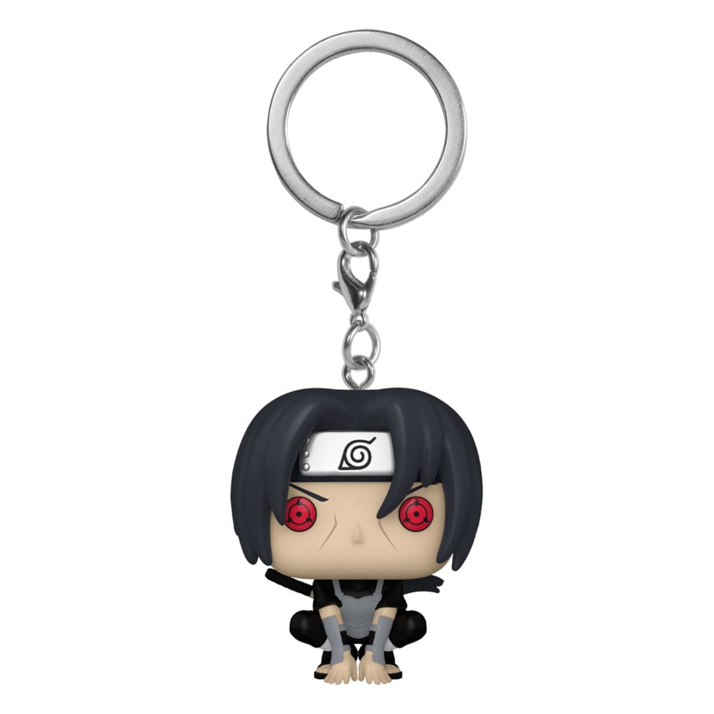 Naruto Pocket POP! Vinyl Schlüsselanhänger 4 cm Itachi Uchiha (Moonlit) Display (12)