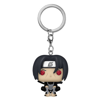 Naruto Pocket POP! Vinyl Schlüsselanhänger 4 cm Itachi Uchiha (Moonlit) Display (12)
