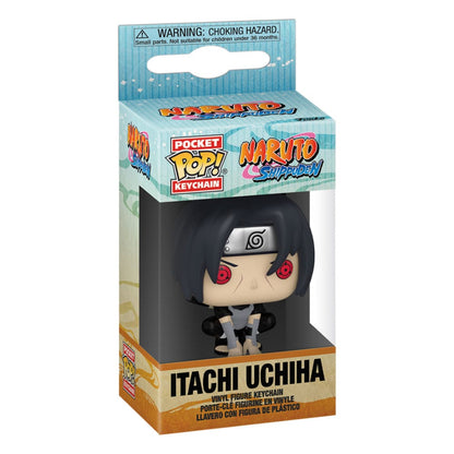 Naruto Pocket POP! Vinyl Schlüsselanhänger 4 cm Itachi Uchiha (Moonlit) Display (12)