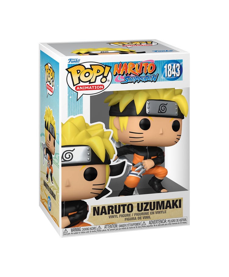 Naruto POP! Animation Vinyl Figur Naruto(Shrkn) w/CH 9 cm Sortiment (6)