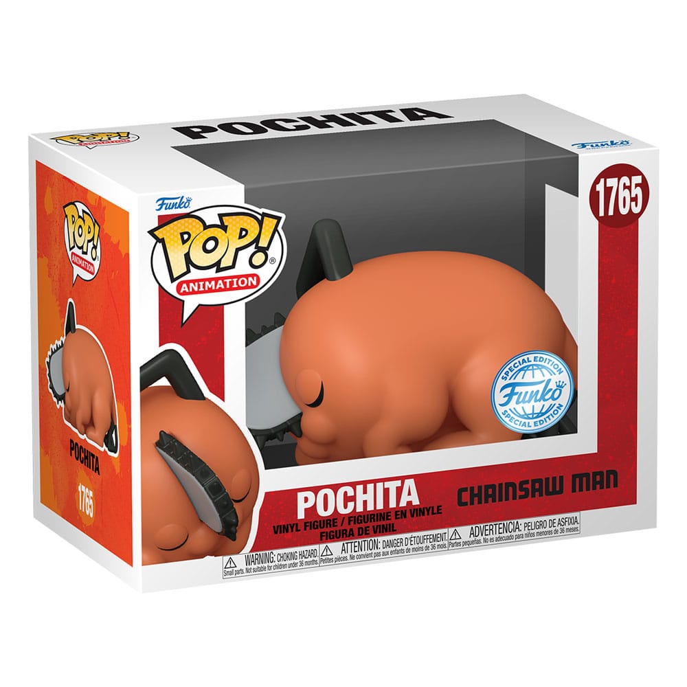 Chainsaw Man POP! Movies Vinyl Figur Sleeping Pochita heo Exclusive 9 cm