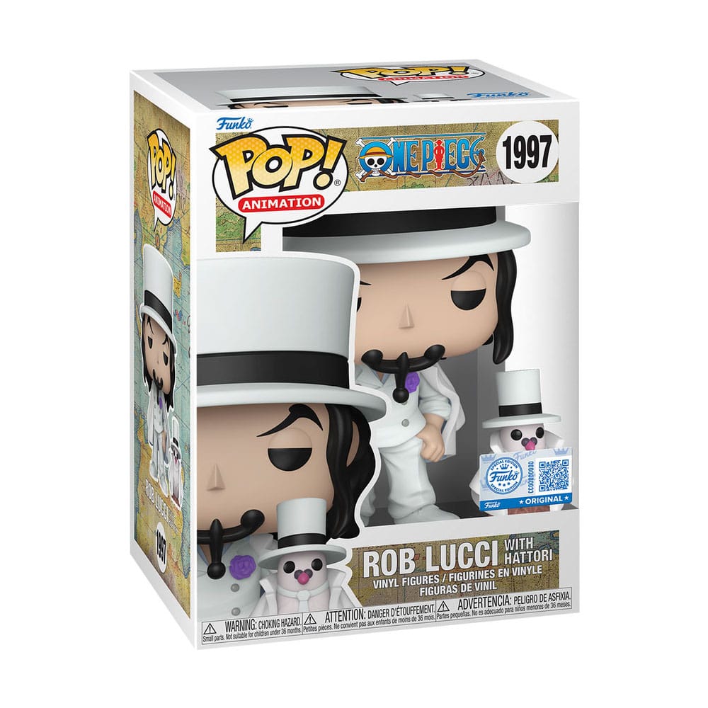 *heo Exclusive Edition* One Piece POP!&Buddy Animation Vinyl Figuren Rob Lucci with Hattori w/Chase 10 cm Sortiment (6)