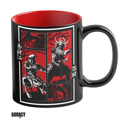 Assassin's Creed Shadows Tasse mit Thermoeffekt Naoe & Yasuke Artwork 450 ml