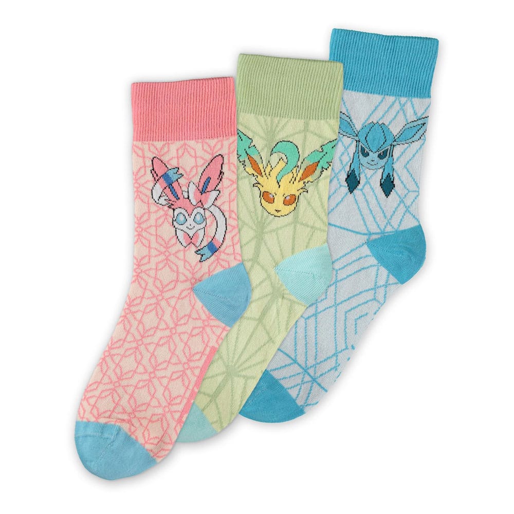 Pokémon Socken 3er-Pack Evoli Evolution 3.0 35-38