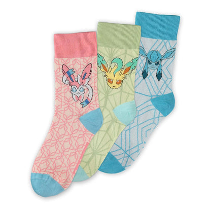 Pokémon Socken 3er-Pack Evoli Evolution 3.0 35-38