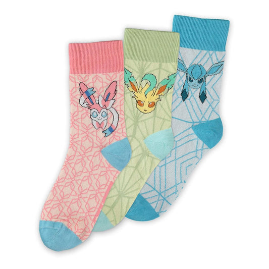 Pokémon Socken 3er-Pack Evoli Evolution 3.0 39-42