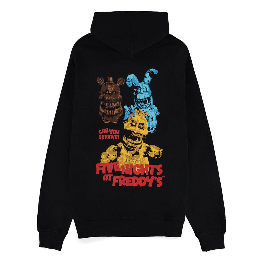 Five Nights at Freddy's Kapuzenpullover mit Reißverschluß Can You Survive Größe L