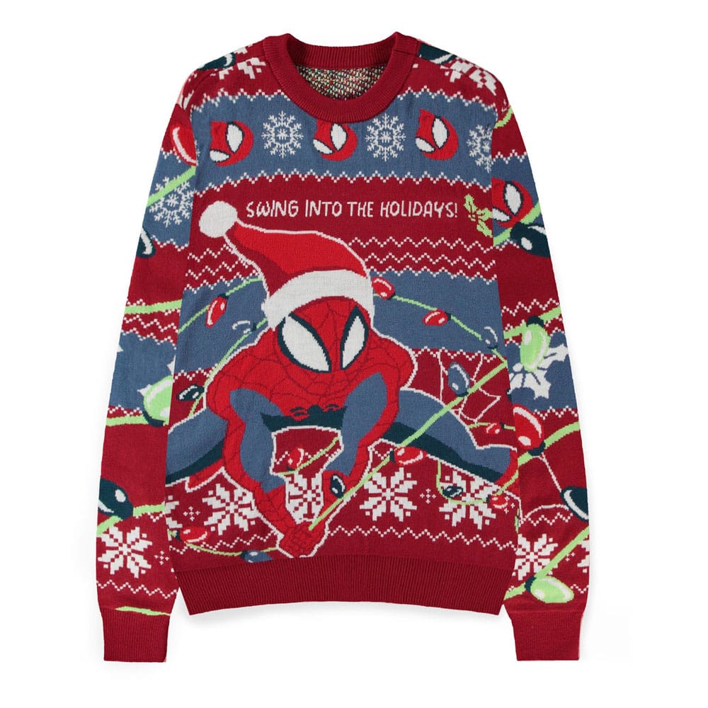 Spider-Man Pullover Swing into the Holidays (Christmas Jumper) Größe L