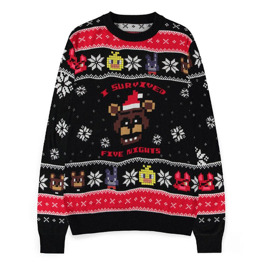 Five Nights at Freddy's Pullover Survived Five Nights (Christmas Jumper) Größe XL