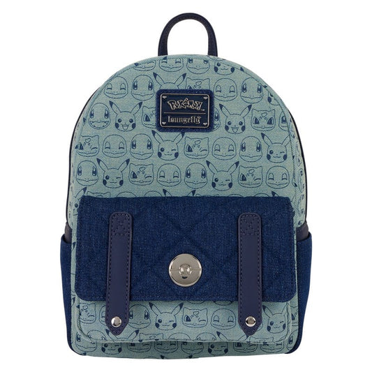 Pokemon by Loungefly Mini Rucksack Faux Denim