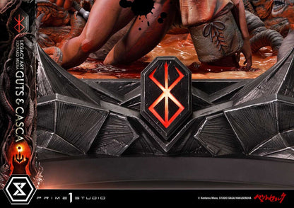 Berserk Ultimate Legacy Art Kentaro Miura Statue 1/4 Guts & Casca Bonus Version 72 cm