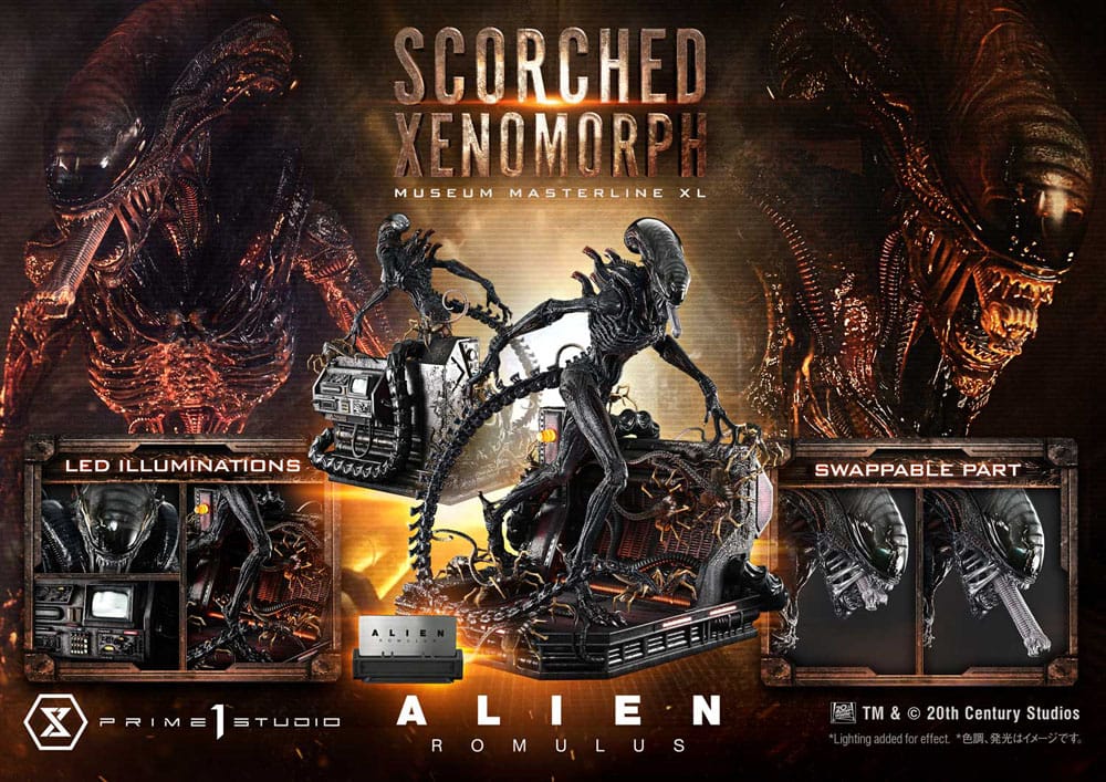 Alien: Romulus Museum Masterline XL Statue 1/3 Scorched Xenomorph 98 cm