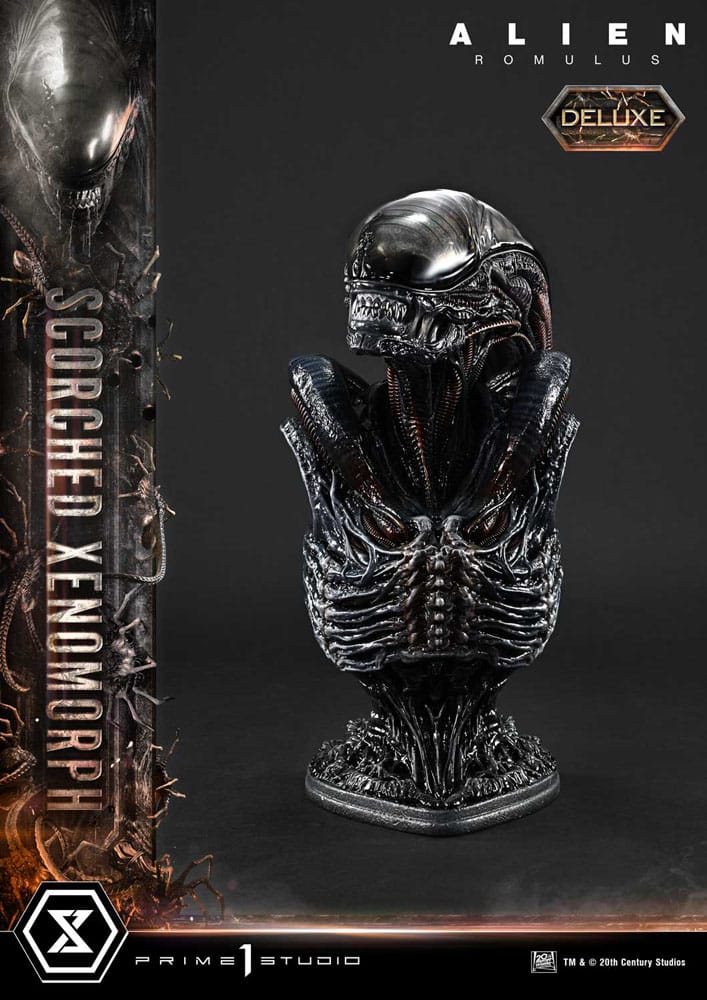 Alien: Romulus Museum Masterline XL Statue 1/3 Scorched Xenomorph Deluxe Bonus Version 98 cm