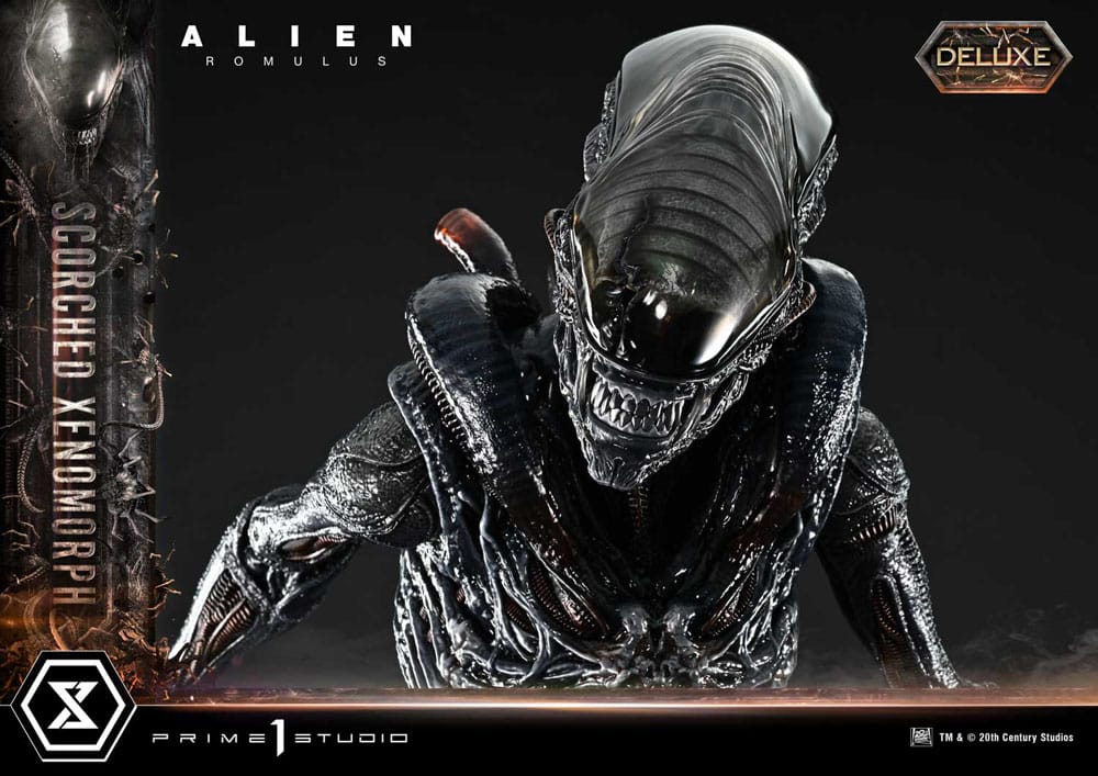 Alien: Romulus Museum Masterline XL Statue 1/3 Scorched Xenomorph Deluxe Version 98 cm