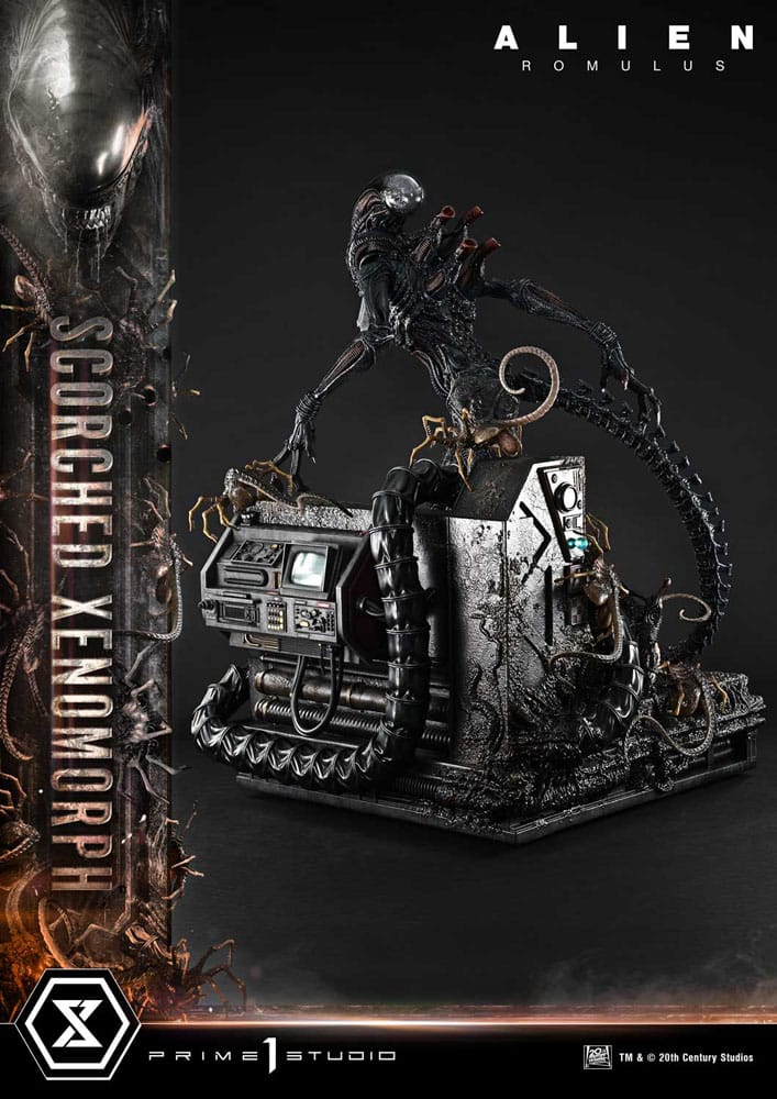 Alien: Romulus Museum Masterline XL Statue 1/3 Scorched Xenomorph Deluxe Bonus Version 98 cm