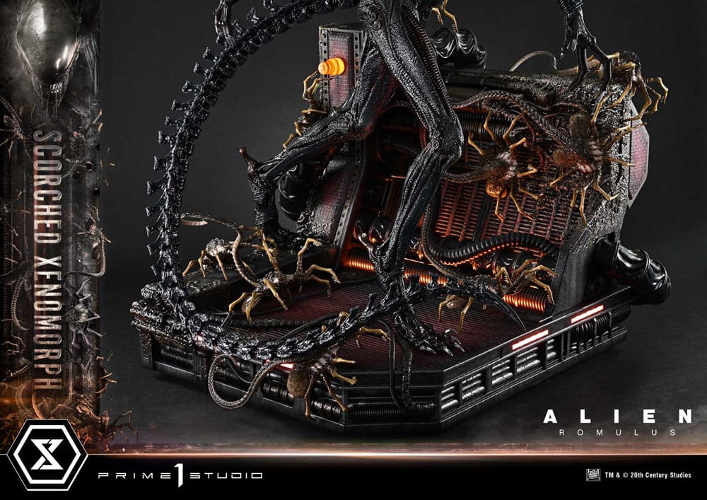 Alien: Romulus Museum Masterline XL Statue 1/3 Scorched Xenomorph Deluxe Version 98 cm