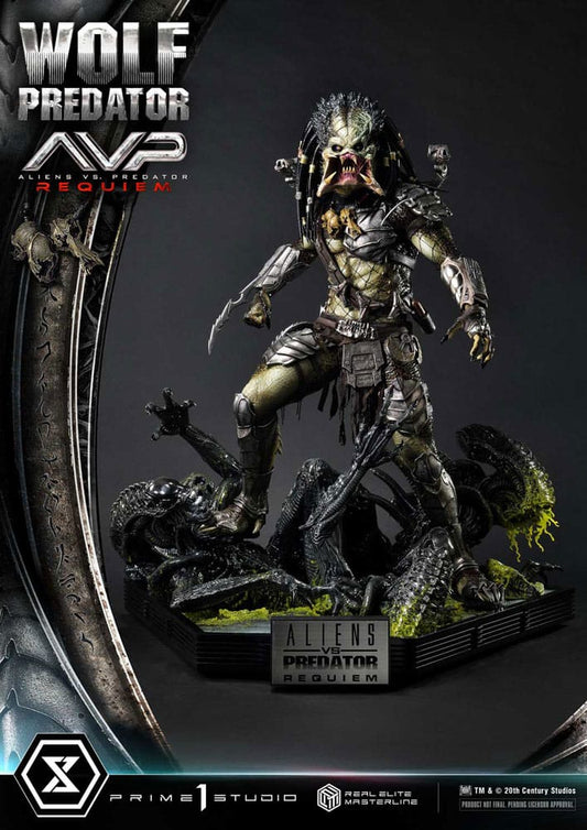 Alien vs. Predator Real Elite Masterline Series Statue 1/3 Requiem Wolf Predator 95 cm