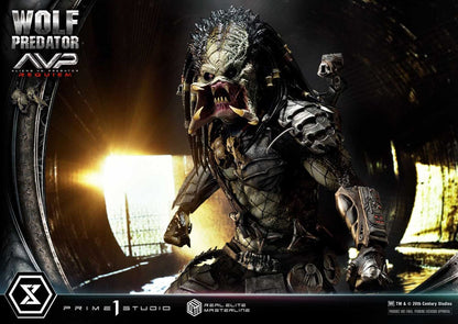 Alien vs. Predator Real Elite Masterline Series Statue 1/3 Requiem Wolf Predator Deluxe Bonus Ver. 95 cm