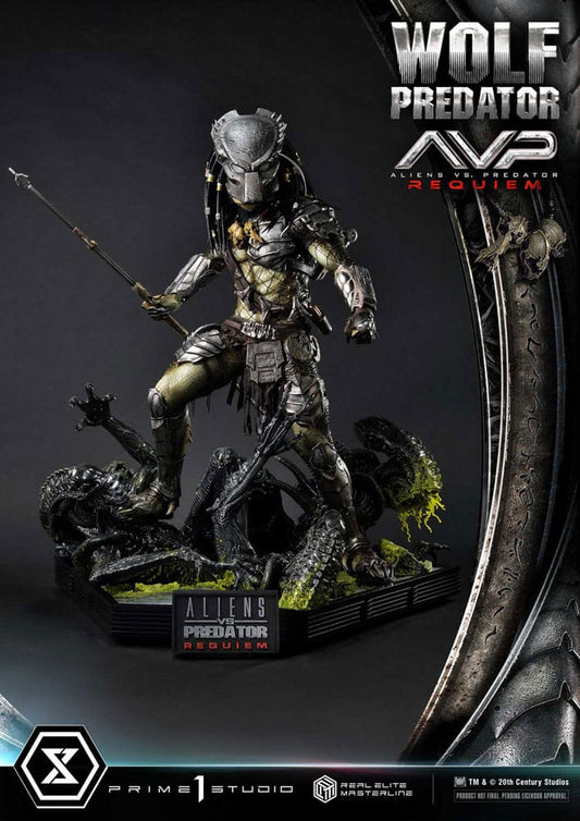 Alien vs. Predator Real Elite Masterline Series Statue 1/3 Requiem Wolf Predator Deluxe Ver. 95 cm