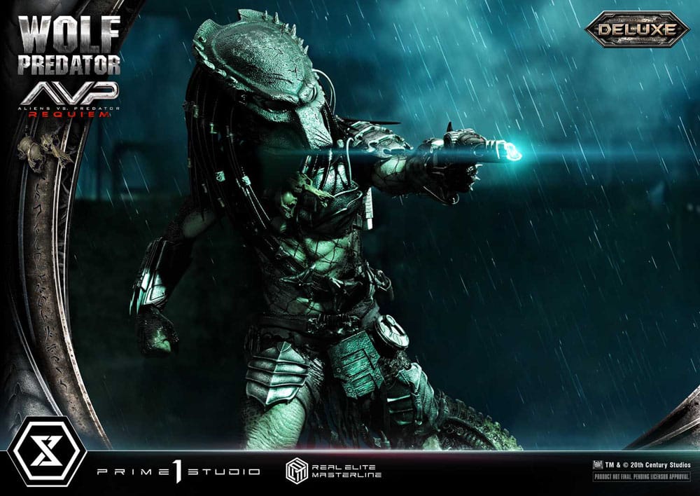 Alien vs. Predator Real Elite Masterline Series Statue 1/3 Requiem Wolf Predator Deluxe Bonus Ver. 95 cm