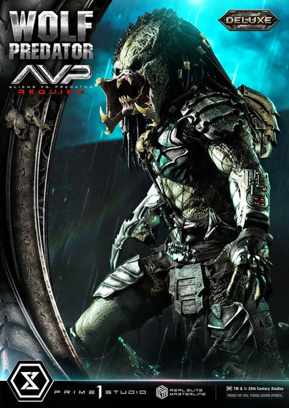 Alien vs. Predator Real Elite Masterline Series Statue 1/3 Requiem Wolf Predator Deluxe Bonus Ver. 95 cm