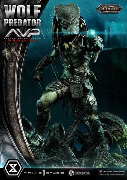 Alien vs. Predator Real Elite Masterline Series Statue 1/3 Requiem Wolf Predator Deluxe Ver. 95 cm