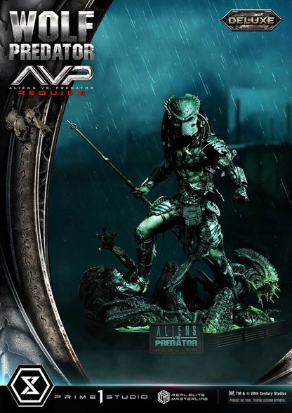 Alien vs. Predator Real Elite Masterline Series Statue 1/3 Requiem Wolf Predator Deluxe Bonus Ver. 95 cm