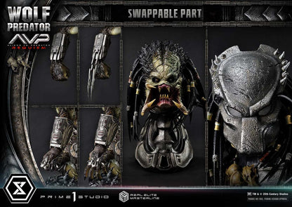 Alien vs. Predator Real Elite Masterline Series Statue 1/3 Requiem Wolf Predator 95 cm