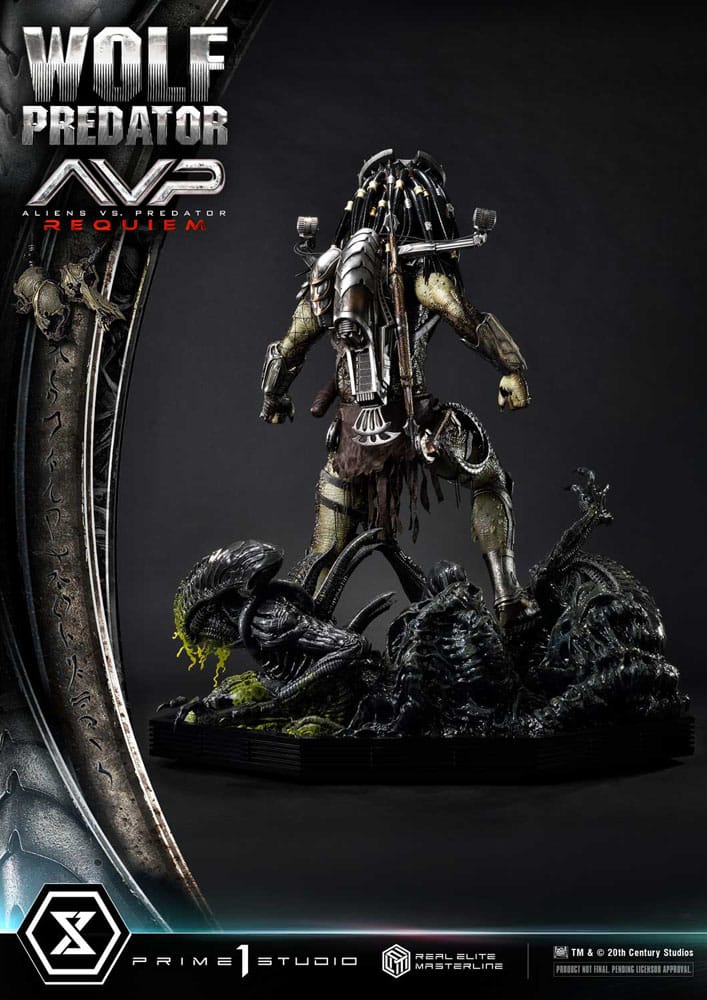 Alien vs. Predator Real Elite Masterline Series Statue 1/3 Requiem Wolf Predator 95 cm