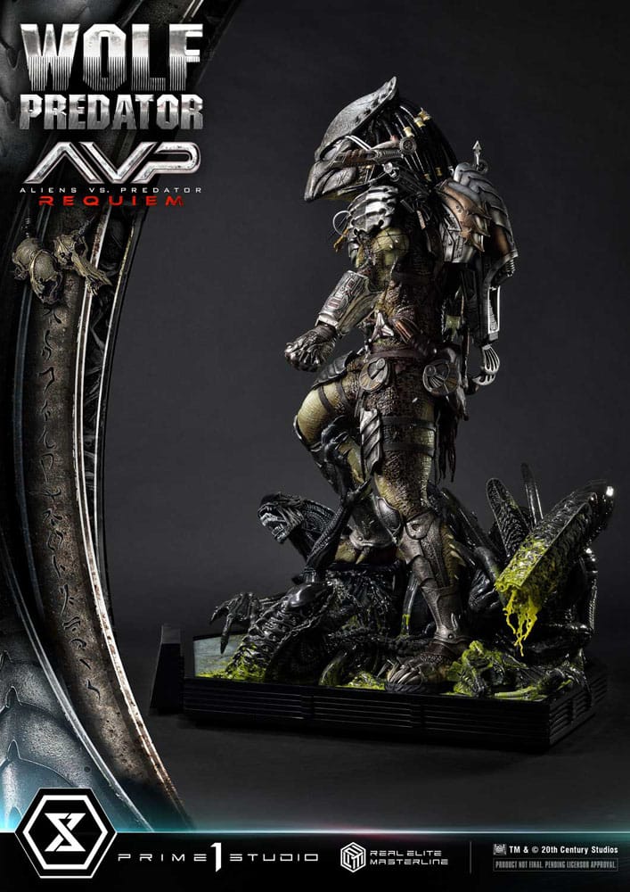 Alien vs. Predator Real Elite Masterline Series Statue 1/3 Requiem Wolf Predator 95 cm