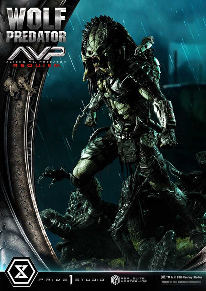 Alien vs. Predator Real Elite Masterline Series Statue 1/3 Requiem Wolf Predator 95 cm