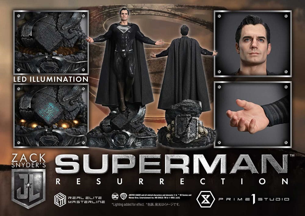 Zack Snyder's Justice League Real Elite Masterline Series Statue 1/3 Superman Resurrection 95 cm