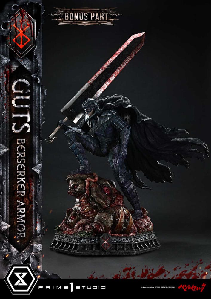 Berserk Ultimate Premium Masterline Series Statue 1/4 Guts, Berserker Armor Grunbeld vs. Guts Deluxe Bonus Version 94 cm