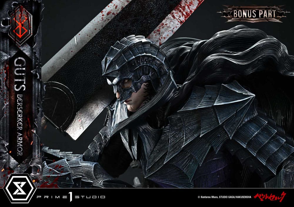 Berserk Ultimate Premium Masterline Series Statue 1/4 Guts, Berserker Armor Grunbeld vs. Guts Deluxe Bonus Version 94 cm