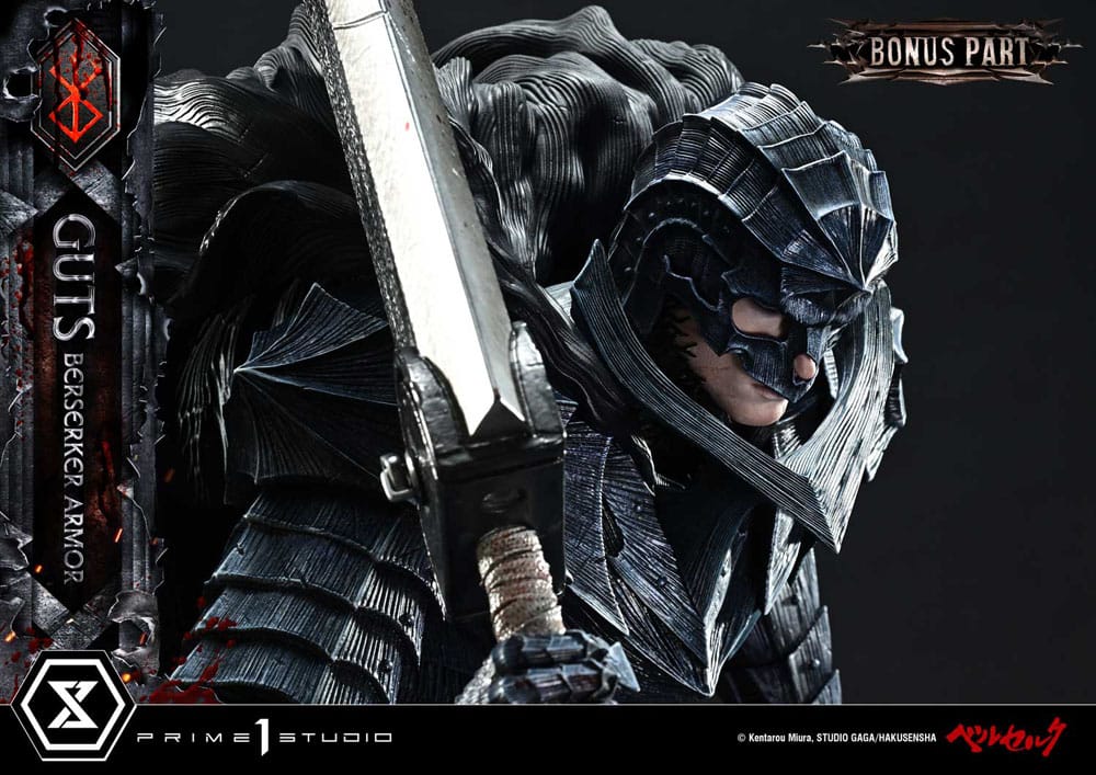 Berserk Ultimate Premium Masterline Series Statue 1/4 Guts, Berserker Armor Grunbeld vs. Guts Deluxe Bonus Version 94 cm