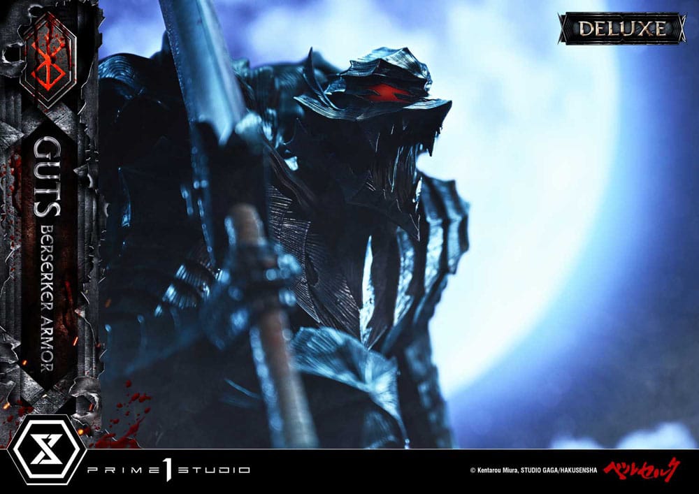 Berserk Ultimate Premium Masterline Series Statue 1/4 Guts, Berserker Armor Grunbeld vs. Guts Deluxe Bonus Version 94 cm