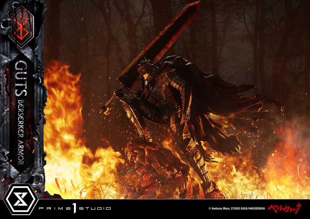 Berserk Ultimate Premium Masterline Series Statue 1/4 Guts, Berserker Armor Grunbeld vs. Guts 94 cm