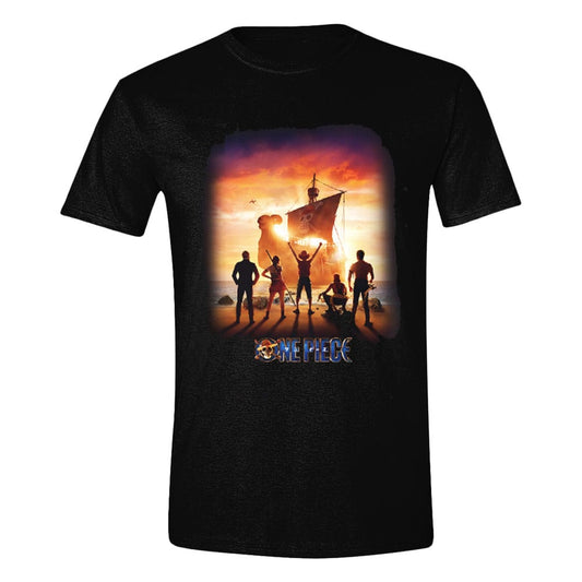 One Piece Live Action T-Shirt Sunset Poster Größe XXL
